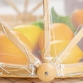 thumbnail image 5 of Hadanceo Bamboo Dustpan with Retractable Mesh Cover Hand-Woven Food Serving Tent Basket Bread Fruit Basket, 5 of 11