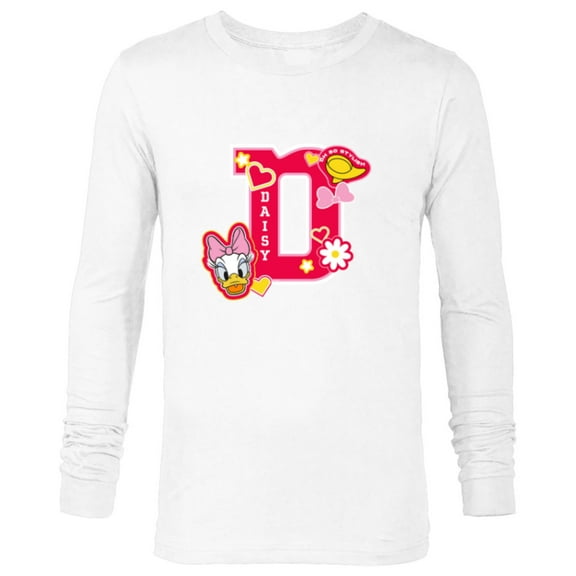 Disney Daisy Duck Varsity Oh So Stylish - Long Sleeve T-Shirt for Men - Customized-White