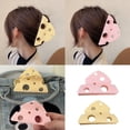 thumbnail image 2 of COOLHOOD Triangular Cheese Resin Hair Clip Hollow Pattern Hold Casual Styling Accessory Photo Props, 2 of 3
