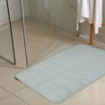 thumbnail image 3 of Unique Bargains 2 Pcs Memory Foam Bathroom Mat Non Slip Soft Bath Mats Rugs Machine Washable Gray 40x60cm+50x80cm, 3 of 6