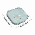 thumbnail image 3 of Lace Ruffle Chair Cushions for Dining Chairs, Non Slip Square, with Fixed Rope, Floral Decorative Seat Covers for Dining, Kitchen, Banquet, Hotel, Wedding & Party, Home Decor Chair Pads, Pink, 3 of 9