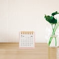thumbnail image 4 of Desktop Calendar Portable Month Calendar Decor Small Desk Calendar Household Standing Calendar Daily Use Calendar Office Calendar, 4 of 8