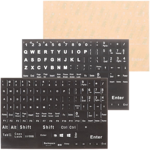3 Sheets Sticker Keyboard Stickers Letter Upgrade Decal Replacement