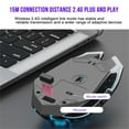 thumbnail image 6 of YZEGDCH Electronics Accessories Rechargeable Wireless Mouse Dazzling Mouse 2.4G + 5.1 Bluetooth Mute 7 Color Breathing Lamp 3 Adjustabl Precision for PC Laptop,Multicolor, 6 of 8
