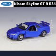 thumbnail image 3 of Welly 1/36 Nissan GT-R R34 Skyline Alloy Sports Car Model Diecast Simulation Metal Racing Car Vehicles Model Childrens Toys Gift, 3 of 4