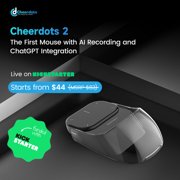 CheerTok Cheerdots 2 Wireless Touchpad All-in-one Pocket AirMouse AI Recording ChatGPT Enabled Mouse Presenter Smart Phone Remo