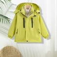 thumbnail image 2 of XQYLOS Boys Girls Waterproof Windbreaker Jacket Lightweight Hooded Zip Up Coat Long Sleeve Casual Kids Outerwear for Hiking, 2 of 9