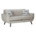 thumbnail image 3 of Lexicon Janne 2-Piece Microfiber Sofa Set in Tan, 3 of 13