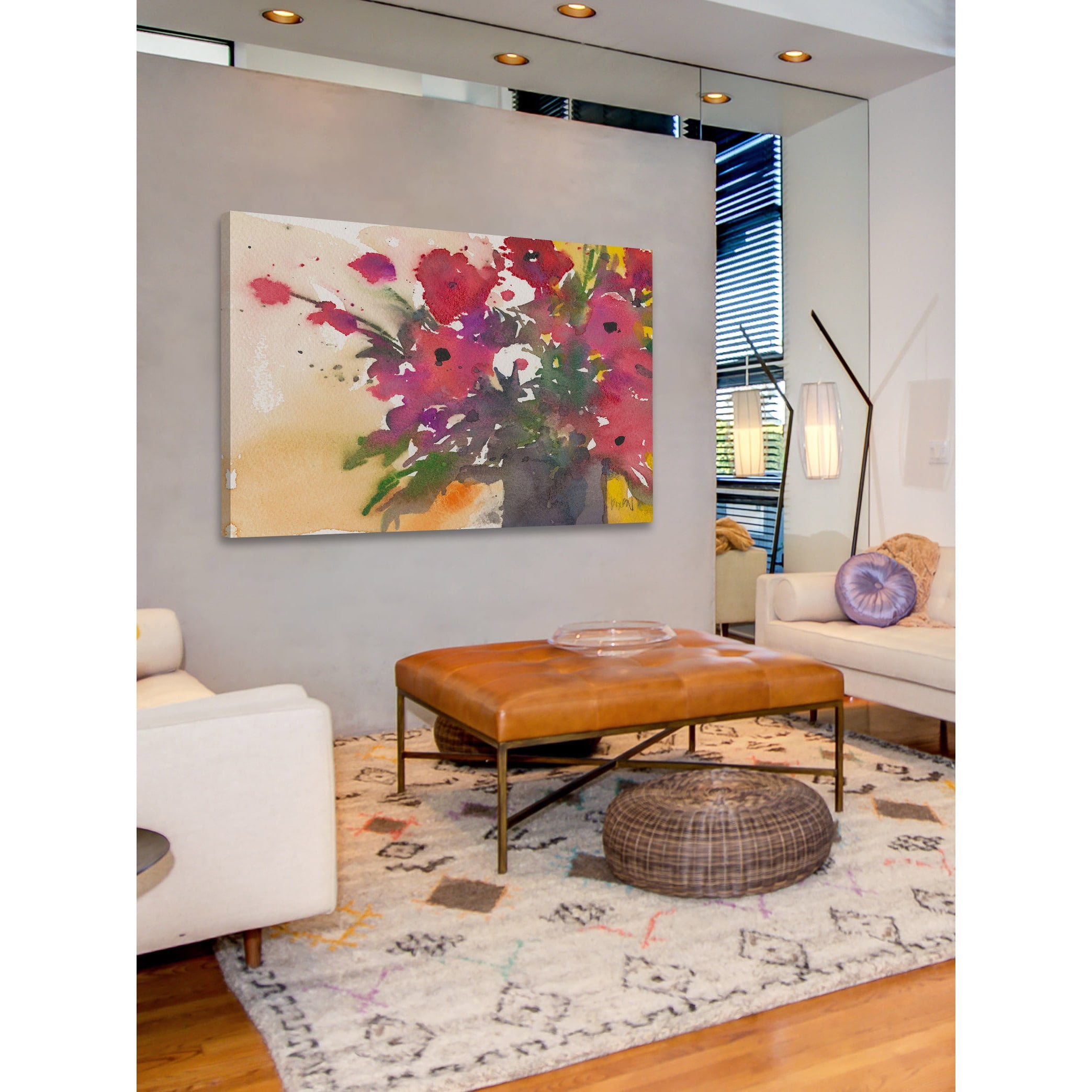 "Bursting Impatients" Painting Print on Wrapped Canvas