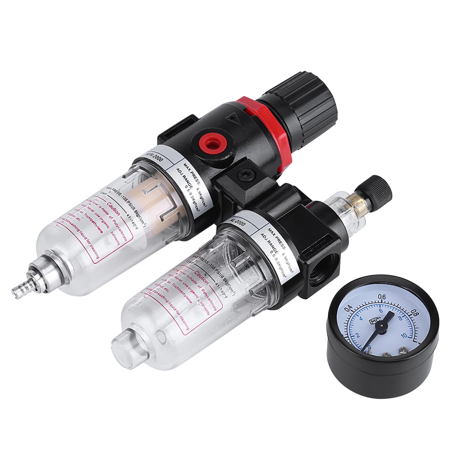 Bloc de distribution d'air G1/4 Séparateur de tuyau d'air droit