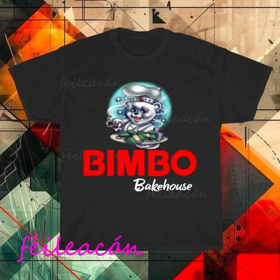 RARE Brand New Bimbo Bakeries Bread Logo American T-Shirt Funny Size S to 5XL