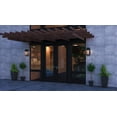 thumbnail image 2 of Maxim 53599GBKSST 16.5 in. Townhouse LED Outdoor Wall Sconce - Galaxy Black & Stainless Steel, 2 of 7