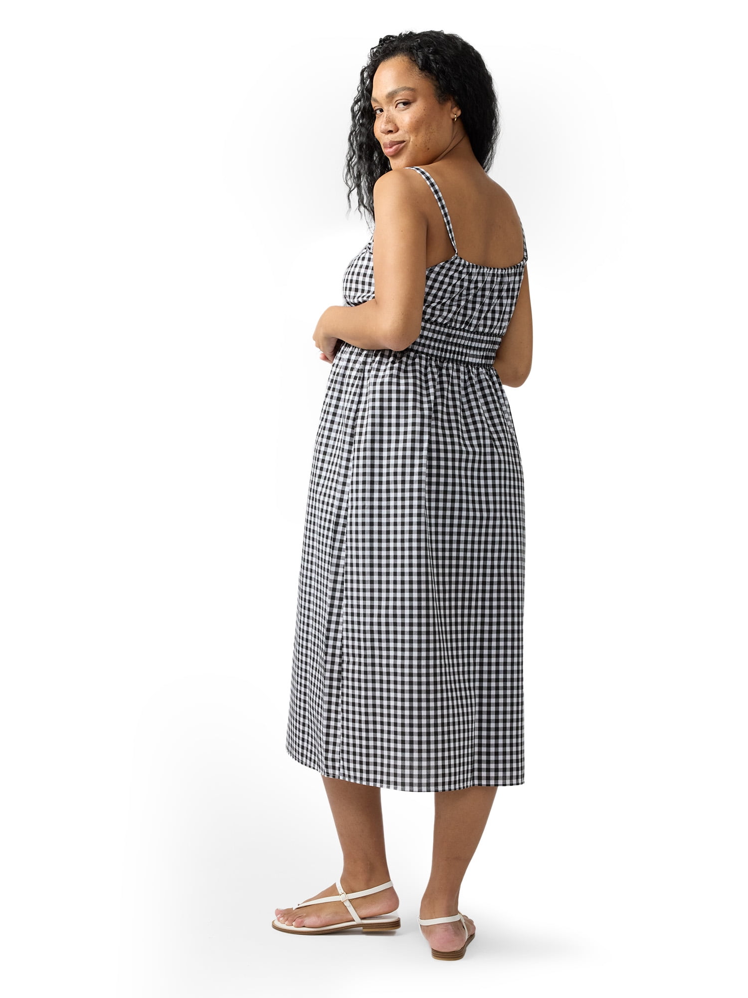Ingrid & Isabel For Every Belly Women's Maternity Gingham Woven Dress, Size S-XXL