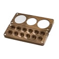 thumbnail image 3 of Paleta vacía, caja de pintura acrílica de madera portátil, contenedor de pintura de mezcla, bandeja de madera, suministros de pintura rejillas BLESIY paleta de pintura vacía, 3 of 8