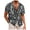 Black, variant on Men's Hawaiian Floral Shirts Cotton Linen Button Down Tropical Holiday Beach Shirts