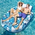 thumbnail image 1 of Tumbona de bronceado Pool Floats JCLEAL para 2 personas con portavasos, 1 of 7