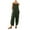Army Green, variant on Fsqjgq Jumpsuits for Women Grey Bodysuit Boho Fashion Casual Solid Pocket Romper Long Playsuit Strap Button Jumpsuit Wide Leg Pants Bib Overalls with Pockets Womens Jumpers and Rompers Casual 5XL