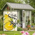 thumbnail image 4 of Hello Summer Garden Flag 12x18 Inch Double Sided Outside, Lemon Bee Rustic Seasonal Yard Outdoor Flag, 4 of 6
