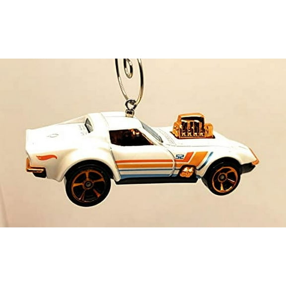 1968 Chevy Corvette Christmas Ornament 1:64 White