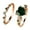 Golden Green, variant on 2pcs His and Hers Wedding Ring Sets Couples Engagement Rings Women and Men 925 Sterling Silver AAA Cubic Zirconia Heart-Shaped Ring Set Fashion Retro Simple Ruby Ring