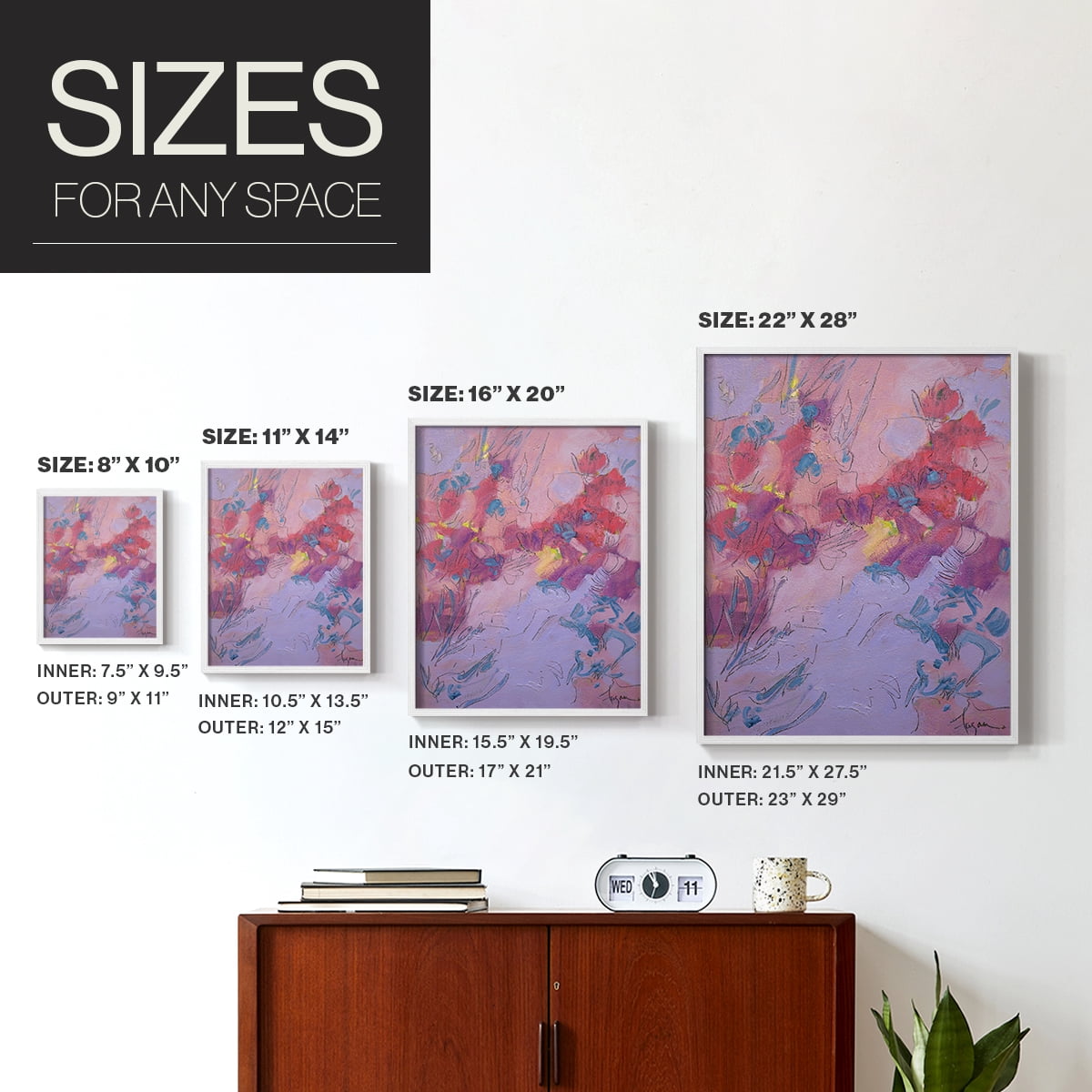 Wish You Well Framed Print - Solid Wood in Single Picture Frame Solid Wood 2 Framed Print