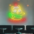 thumbnail image 3 of Craftnamesign Fox Christmas LED Neon Light Sign, Fox Wall Art, Russian Christmas Quote LED Light, 3 of 5