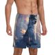 thumbnail image 2 of Balery Cloud Wolf Pantalones cortos de pijama de punto de algodón para hombre con cinturilla y bolsillos-Small, 2 of 6