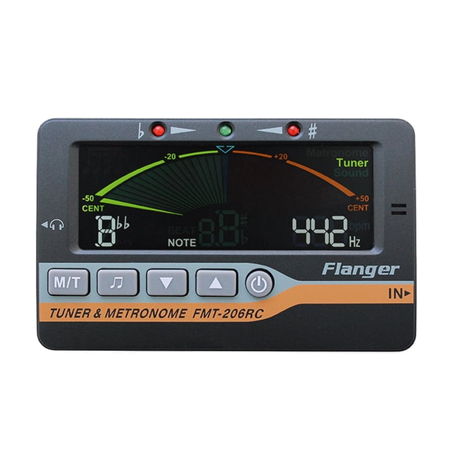 kurtrusly Instrument Electronic Metronome Professional Precision Tone Generator Bass Violin LCD Display Guitar Tuner Flanger Tuning