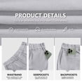 thumbnail image 2 of Iceglad Men’s Casual Shorts Cotton Stretch Elastic Waist Summer Shorts Lightweight Drawstring Comfort Fit Lounge Beach Shorts with Pockets, 2 of 7