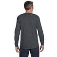 thumbnail image 2 of The Hanes Adult 61 oz Tagless Long Sleeve T-Shirt - CHARCOAL HEATHER - S, 2 of 2