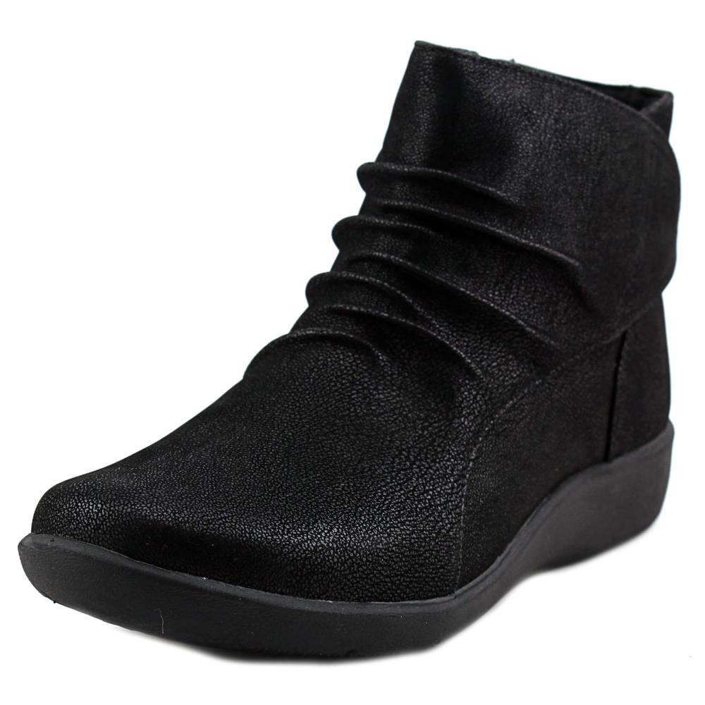 CLARKS Womens Sillian Chell Closed Toe Ankle Fashion Boots Black Size 8.0 UiQZ