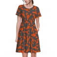 thumbnail image 1 of Vsdgher Craies de Mer pour Femmes Été 2025 Robes Midi Maxi Décontractées Légères Manches Courtes Col Rond Robe de Plage, 1 of 6