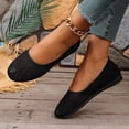 thumbnail image 5 of Tqyyweavej Women's Mesh Flats Slip On Closed Toe Dressy Mules Versatile Comfortable Breathable Ballet Shoes, Gifts for Women 36-43, 5 of 10