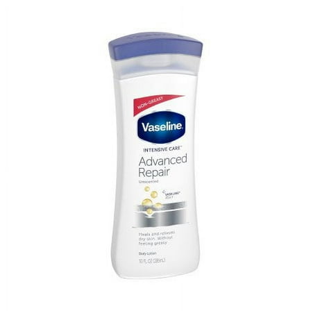 Vaseline Intensive Rescue Repairing Hand and Body Moisturizer 10 oz. Bottle Scented Lotion pack of 2