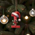 thumbnail image 4 of Clearance! 26 Christmas Letter Decorations A To Z (without H And V) Hanging Christmas Tree Pendant Alphabet Letters Named Alphabet Decorations Christmas Tree Decorations, 4 of 6