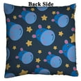 thumbnail image 2 of PKQWTM Cute Hippo And Stars Pattern Of A Hippopotamus Reversible Mermaid Cushion Cover Home Decor Sequin Pillow Case Size 18x18 inches, 2 of 2