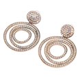 thumbnail image 1 of Pendientes Colgantes Con Forma De Disco De Diamantes De Imitación Geométricas, Elegantes Y Ligeros, Adecuados Para Fiestas, Gran Regalo Con aleación De Zinc Y Construcción De, 1 of 7