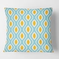 thumbnail image 2 of Designart Retro Pattern Abstract Design I' Mid-Century Modern Throw Pillow - 16x16, 2 of 2