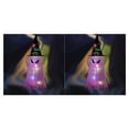 thumbnail image 4 of Injueey El sombrero de luces LED de vacaciones de Halloween que brilla intensamente se puede usar en la cabeza o como un sombrero de Dämonenaugen leuchten rosa 2piezas, 4 of 6