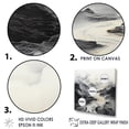 thumbnail image 3 of Designart "Monochrome Mountain Stream Mystery I" Landscape River Cave Canvas Prints, 3 of 7