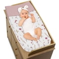 thumbnail image 3 of Sweet Jojo Designs Watercolor Floral Garden Pink Girl Changing Pad Cover, 3 of 6