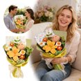 thumbnail image 1 of Bouquet For DIY Crafting Knit And Floral For Home And Projects Knitting compatible with Machines 22 Needle Knitted Throw Blankets Knitting compatible with Machines Knitting compatible with Machines, 1 of 8