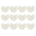 thumbnail image 1 of Unique Bargains 20Pcs Heart Shaped Rattan Ball Vase Filler Natural Rattan for Wedding Home Decoration White 2 in, 1 of 5