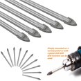 thumbnail image 4 of facefd 10Pcs 6mm Dia Spear Point Head Tile Glass Drill Bits with Plastic Box, 4 of 6