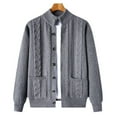 thumbnail image 3 of Young And Middle-aged Thick Knit Cardigan Retro Jacquard Loose-fitting Sweater Jacket, 3 of 9