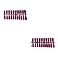 thumbnail image 3 of Seitruly 24 piezas de uñas postizas de cobertura completa en forma de T prensa en puntas de uñas decoración de manicura Type6 NO6 Seitruly CBP449626, 3 of 6
