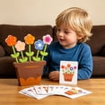 thumbnail image 4 of shyuyusa Botanical Arrangement Logic Game, Natural Wood Matching Puzzle, Color Recognition Interactive Prop for Daily Leisure, Hand Coordination Training, 4 of 9