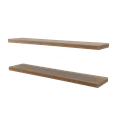 thumbnail image 4 of JERFIT 47.3 Inch Floating Shelves Set of 2, Walnut Melamine Wall Mounted Shelves for Living Room, Bedroom & Office, Easy Install Modern Floating Shelf, 4 of 8