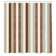 thumbnail image 2 of Ambesonne Retro Shower Curtain, Stripes Classic Pattern Print, 69"Wx84"L, Cinnamon Ivory, 2 of 4