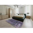 thumbnail image 4 of Ahgly Company Indoor Rectangle Mid-Century Modern Purple Oriental Area Rugs, 4' x 6', 4 of 6
